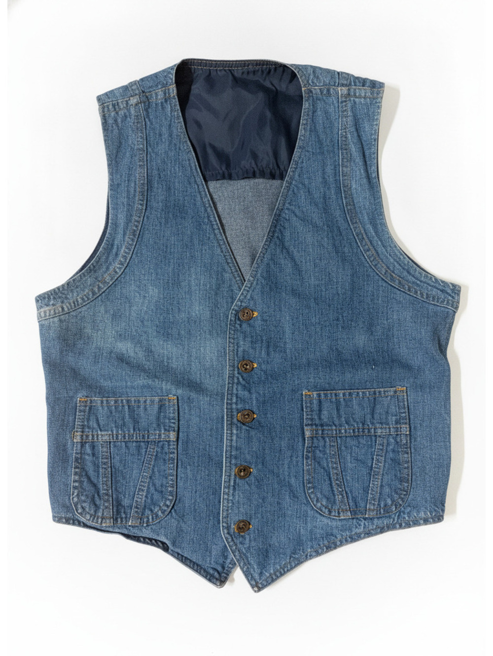 Vintage Lee Men’s Western Denim Vest Size 42R
